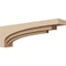 Ekena Millwork 6"W x 36"D x 12"H Thin Rockford Rough Cedar Woodgrain TimberThane Corbel, Primed Tan CORUR06X36X12ROCRCPR - alternate 1